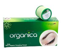 Fil en coton bio pour sourcils, poils du visage, des lèvres supérieures - Fil pour épilation du front, du menton - 8 bobines de 300 m - Vert Zibell