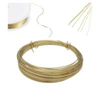 Fil en Laiton 1 rouleau de fil laiton, longueur 1m-100m, 0.1mm .2mm .3mm .4mm .5mm .6mm .7mm .8mm 2.0mm 3(0.5mm 10m)