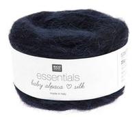 Fil exceptionnel à tricoter Essentials Baby Alpaca Loves Silk - 25GR - Rico Design(...) - 012 Bleu Marine 012 Bleu Marine G