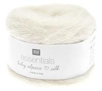 Fil exceptionnel à tricoter Essentials Baby Alpaca Loves Silk - 25GR - Rico Design(...) - 013 Crème 013 Crème G