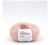Phildar - Pelote de Laine Phil Mohair Soie Lurex - Laine à Tricoter - 14% SOIE,4% POLYAMIDE,78% KID MOHAIR,4% POLYESTER METALLISE - Aiguille n°5 - Couleur ROSEE
