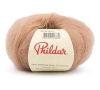 Phildar - Pelote de Laine Phil Mohair Soie - Laine à Tricoter - 30% Soie,70% Mohair - Aiguille n°5 - Couleur Naturel
