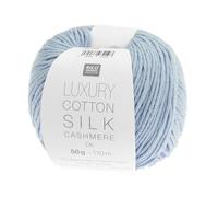 Fil Exceptionnel Luxury Cotton Silk Cashmere Dk - Rico Design 08 Bleu Pigeon Bleu