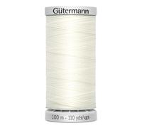 Fil Extra Fort 100% Polyester Gutermann, Lot De 5 Bobines De 100m - Att 111 - Écru