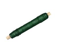 Fil Floral, Bobine En Bois, Vert Foncé, 0,50 Mm Ø, 100g, 1 Pce