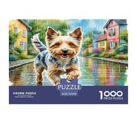 Fil Fox Terrier Puzzle 1000 Pièces Educa Jouet en Bois Jeu D'Intelligence Décoration Intérieure Jeu Éduchatif Challenge Toy Adultes Et Enfants À Partir De 14 Ans 70x50cm/1000pcs