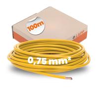 Fil H05 V-K Jaune 0,75 mm², 100 m