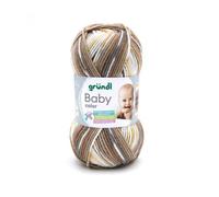 Fil layette à tricoter BABY COLOR - Grundl - certifié Oeko-Tex(...) - 11 Marron