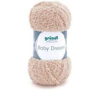 Gründl Laine Baby Dream (fil à tricoter et à crochet douillet en 100% polyester, 50 g/136 m, taille des aiguilles 5 à 6, 1 x 50 g) camel