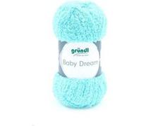 Gründl Laine Baby Dream (fil à tricoter et à crochet douillet en 100% polyester, 50 g/136 m, taille des aiguilles 5 à 6, 1 x 50 g) menthe