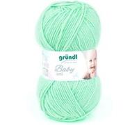 Fil layette à tricoter BABY UNI - Grundl - certifiée Oeko-Tex(...) - 04 Vert 04 Vert G