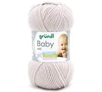 Fil layette à tricoter BABY UNI - Grundl - certifiée Oeko-Tex(...) - 12 Ecru 12 Ecru