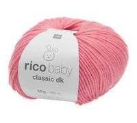 Fil layette à tricoter RICO BABY CLASSIC DK - Créez des Tenues Douces et Confortables pour Bébé - Rico Design(...) - 76 Rose 76 Rose