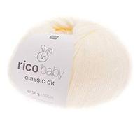 Fil layette à tricoter RICO BABY CLASSIC DK - Créez des Tenues Douces et Confortables pour Bébé - Rico Design(...) - 2 Ecru 2 Ecru G