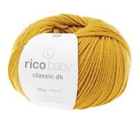 Fil layette à tricoter RICO BABY CLASSIC DK - Créez des Tenues Douces et Confortables pour Bébé - Rico Design(...) - 69 Moutarde 69 Moutarde G