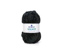 Fil Layette Chenille VELVET - 100g - DMC : Douceur et Chaleur pour Tous Vos Projets(...) - 10 Noir