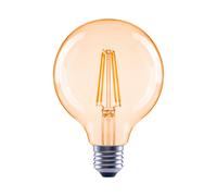 Fil LED, E27, 680lm rempl. amp. glbe 52W, G95, ambre, blc chd
