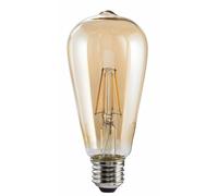 Fil Led, E27, 685lm Rempl. 53w, Lampe Vintage Régl., Ambre, Blc Chd