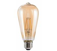 Fil Led, E27, 685lm Rempl. 53w, Lampe Vintage Régl., Ambre, Blc Chd