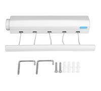 Fil Linge Retractable Etendoir Mural Extensible Étendage À Linge Mural Fil A Linge Retractable Etendoir Linge Sechoir Linge [Ji27]