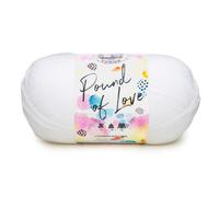 Fil Lion Brand Yarn Pound of Love Value Yarn Large pour tricot et crochet, fil artisanal blanc