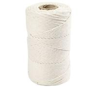 Fil Macramé 2mm Blanc, Laine, Soie Textile