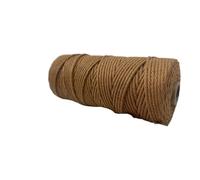 Fil Macramé Fil de Corde en Coton macramé Naturel 3mm, Couleur Naturelle, for tenture Murale, Bricolage, Tricot Fait à la Main, Fournitures for Animaux Compagnie d'escalade Chat(11Caramel-1pc)