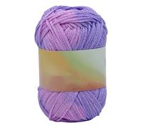 Fil magique sensible à la chaleur, fil en coton doux réactif à la température, fournitures d'artisanat amusantes, projets de bricolage pour tricot et crochet pour débutants (violet)