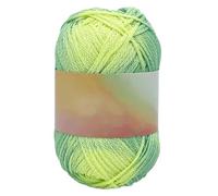Fil magique sensible à la chaleur, fil en coton doux réactif à la température, fournitures d'artisanat amusantes, projets de bricolage pour tricot et crochet pour débutants (vert)