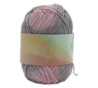 Fil magique sensible à la chaleur, fil en coton doux réactif à la température, fournitures d'artisanat amusantes, projets de bricolage pour tricot et crochet pour débutants (gris)