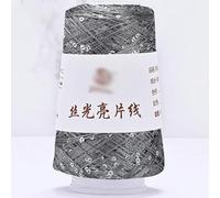 Fil mercerisé à paillettes, 100g Sequin Glitter Yarn Polyester Blended Multicolor for Knitting Crochet(10)