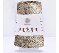 Fil mercerisé à paillettes, 100g Sequin Glitter Yarn Polyester Blended Multicolor for Knitting Crochet(43)