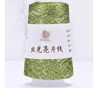 Fil mercerisé à paillettes, 100g Sequin Glitter Yarn Polyester Blended Multicolor for Knitting Crochet(39)