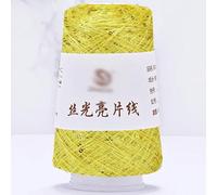 Fil mercerisé à paillettes, 100g Sequin Glitter Yarn Polyester Blended Multicolor for Knitting Crochet(9)