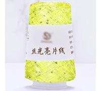 Fil mercerisé à paillettes, 100g Sequin Glitter Yarn Polyester Blended Multicolor for Knitting Crochet(18)