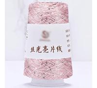 Fil mercerisé à paillettes, 100g Sequin Glitter Yarn Polyester Blended Multicolor for Knitting Crochet(38)