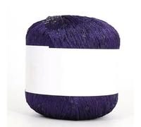 Fil mercerisé à paillettes, 50g 265m Multicolor Polyester Sequin Mercerized Yarn For Hand Crochet Knitting(LH009)