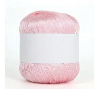 Fil mercerisé à paillettes, 50g 265m Multicolor Polyester Sequin Mercerized Yarn For Hand Crochet Knitting(46)