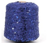 Fil mercerisé à paillettes, Multicolor Sequin Glitter Yarn 50g For Knitting Crochet(6)