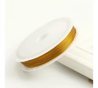 Fil métallique résistant de 0,3 à 1 mm pour perles, perles, modelage et sculpture, idéal pour la création de bijoux et les loisirs créatifs. Couleur : or. Longueur : environ 4 m (0,3 à 1 mm).