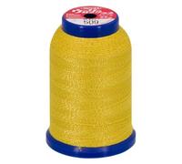 Fil Mousse Lamé Fujix De Babylock : Texturé, Résistant Et Polyvalent En 1000m 509 Jaune Lamé Or