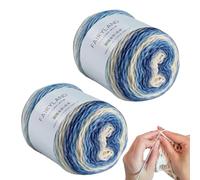 Fil Multicolore 2 Pièces Laine À Crocheter Pour Gants Fait Main