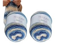 Fil multicolore pour tricot 2 Pièces Laine À Crocheter Pour Gants Fait Main