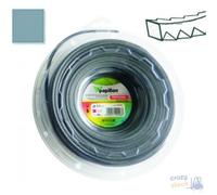 Fil Nylon Aluminium Papillon Carré Denté Pour Débroussailleuses Mm 3,0 - Mt