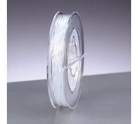 Fil nylon élastique transparent pour bijoux, diamètre 0.5 mm - longueur 10 m
