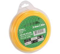 Fil nylon - fil étoile de 2,5 mm, 92 m de long, idéal pour les utilisations de jardinage et d'artisanat, résistant et durable. *
