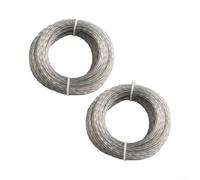 Fil Nylon Haute Résistance 2.7mm pour Jardin Lot de 2(15mx4.0mmx 2pcs) | Diamètre 3mm, longueur 15m par rouleau, pour idéal herbes hautes, plastique haute résistance, lot de 2