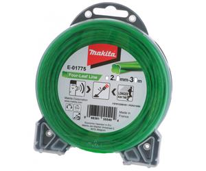 Fil nylon hélicoïdal Makita E-01775 vert Ø2 mm - Bobine 30 mètres
