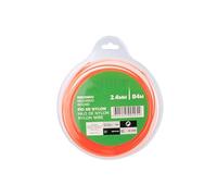 Fil nylon - rond, 2,4 mm, 84 m, idéal pour le jardinage, résistant et durable, parfait pour attacher et attacher des plantes à l'extérieur. *