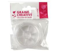 Bobine fil nylon Ø 0,5 mm - Transparent - 25 m - Graine créative
